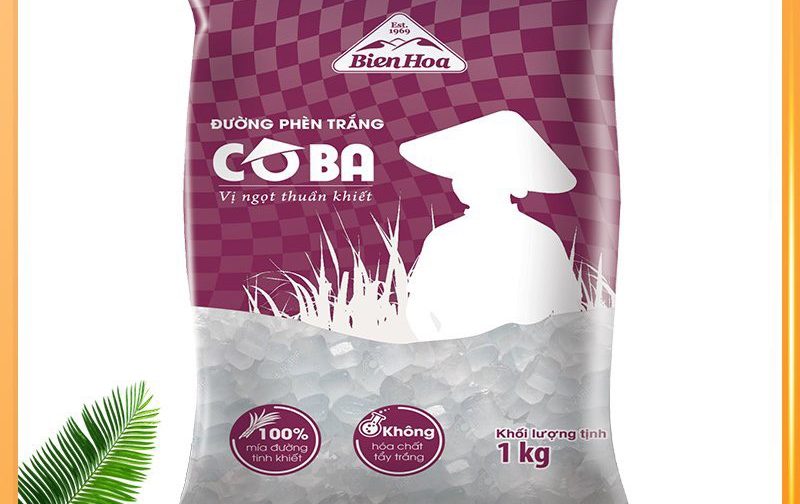 Đường  Phèng Cô Ba Trắng 1Kg P20 - 20 Túi/Bao