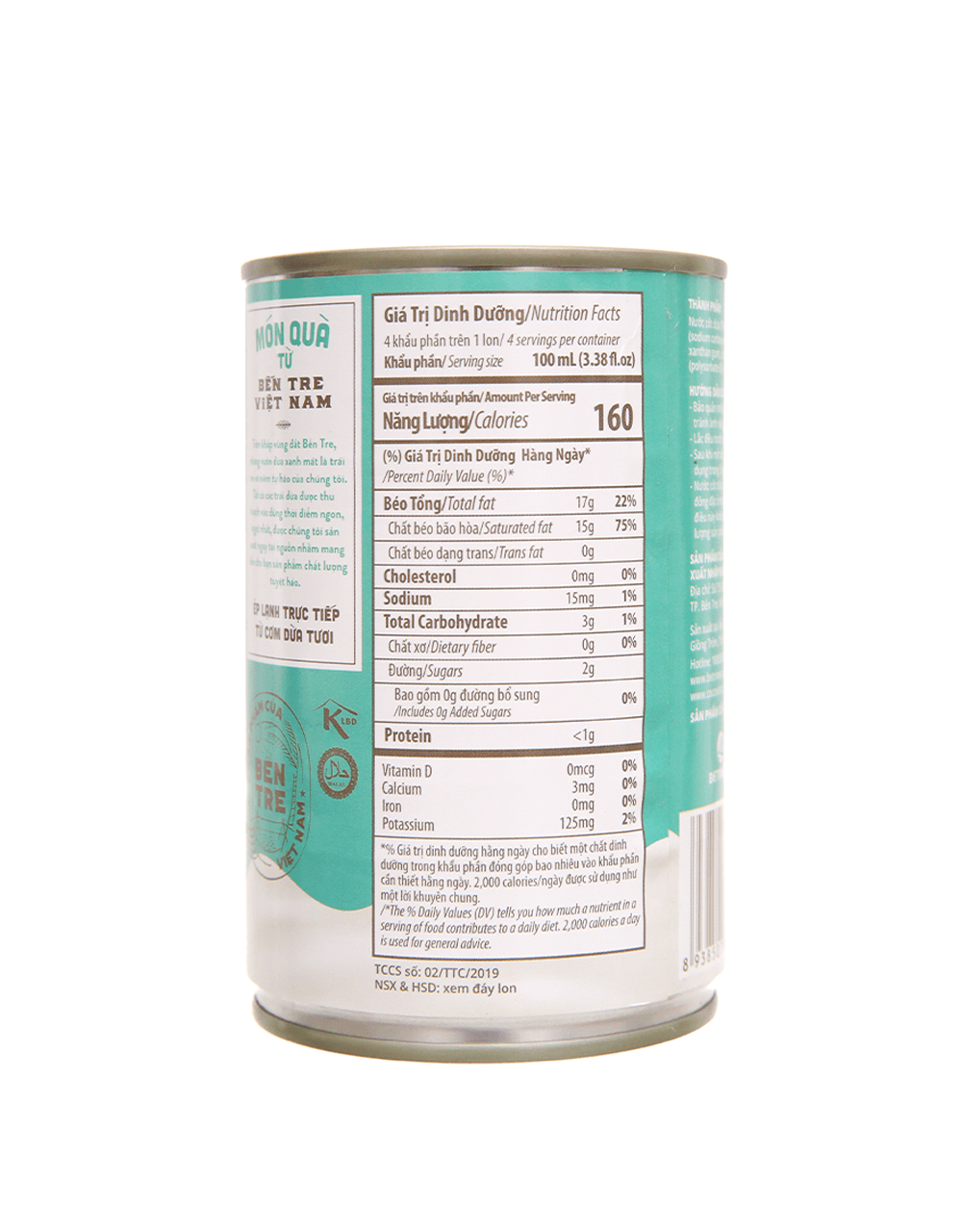 Nước cốt dừa tươi Cocoxim - Lon 400ml - Ảnh 3