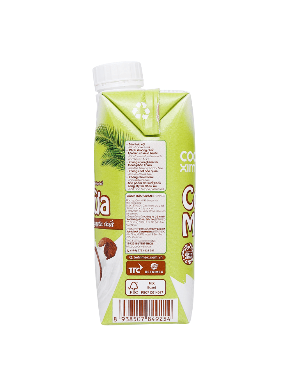 Sữa dừa đóng hộp Cocoxim Orginal - Hộp 330ml - Ảnh 3
