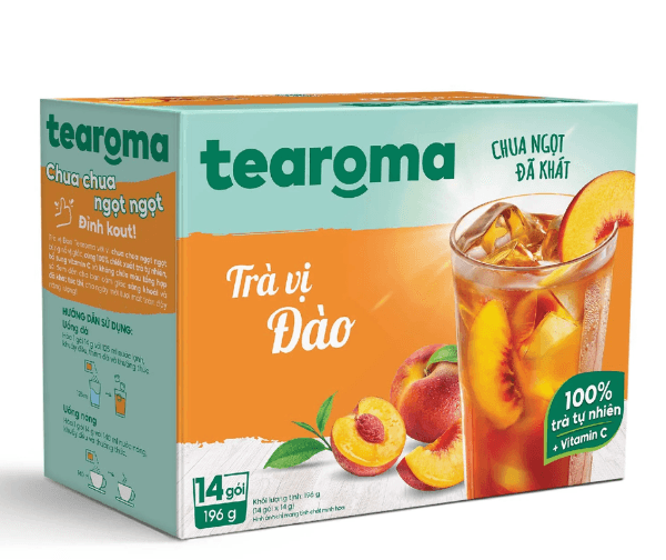tra vị đào alobogo.com sản xuất bởi tearoma the coffee house