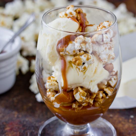 ice cream popcorn