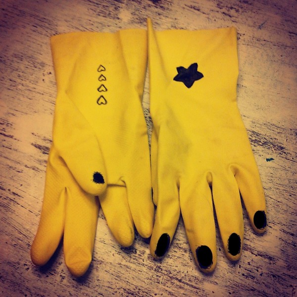guantes plastico