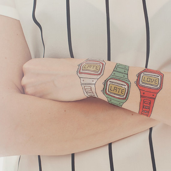 reloj tatuaje