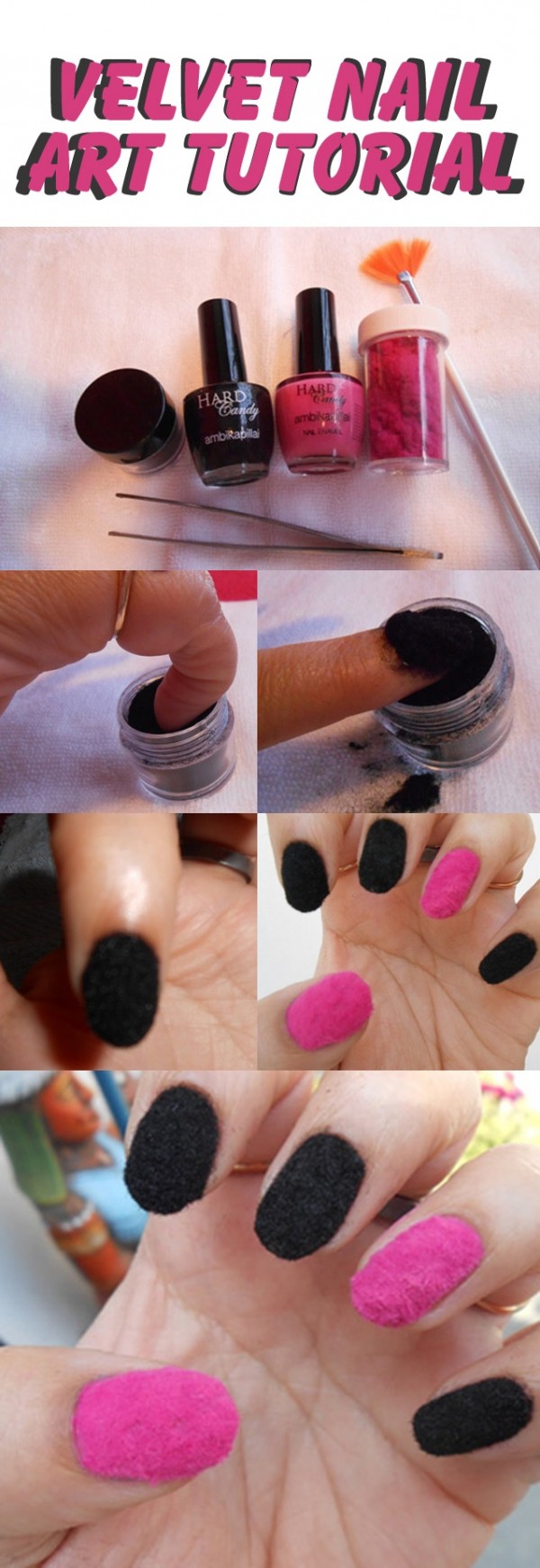 terciopelo uñas
