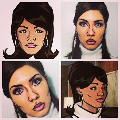 caricatura maquillaje