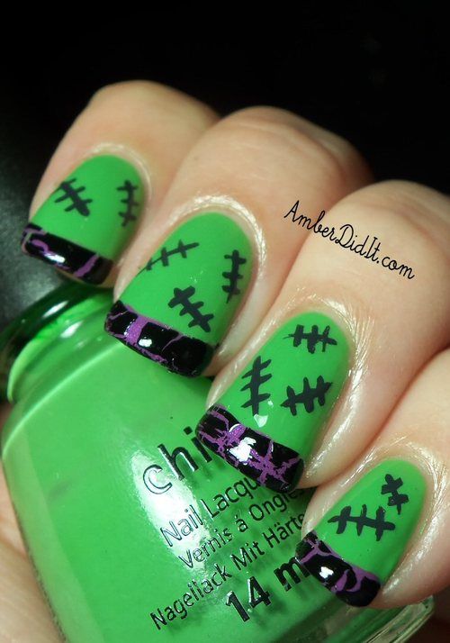 halloween uñas faciles