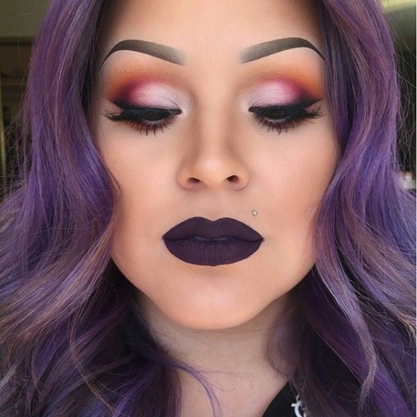 makeup purple