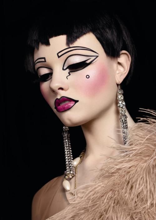 maquillaje caricatura