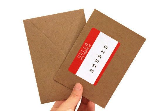 stupid card