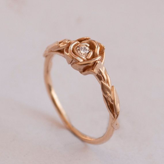 anillo oro rosa