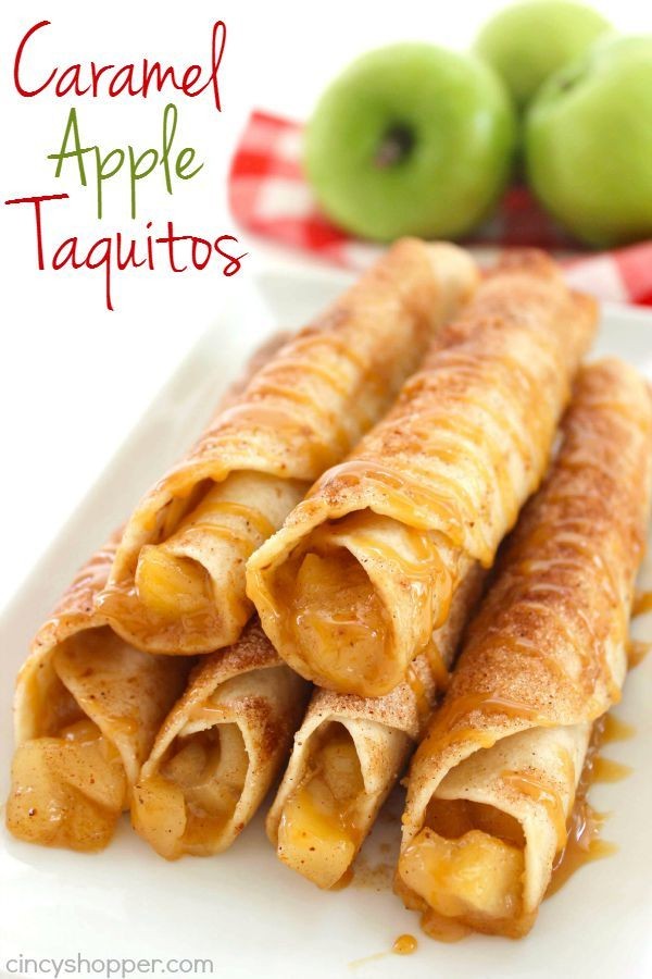 manzana canela taquitos