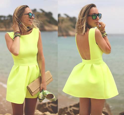 neon dress