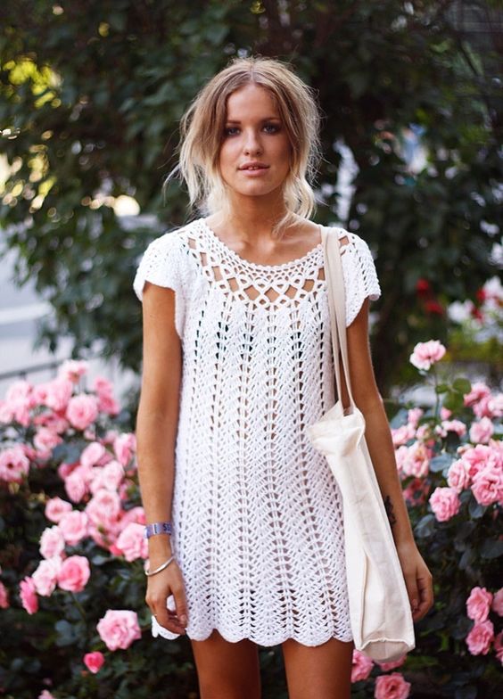 vestido crochet
