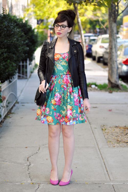 vestido floreado pin up