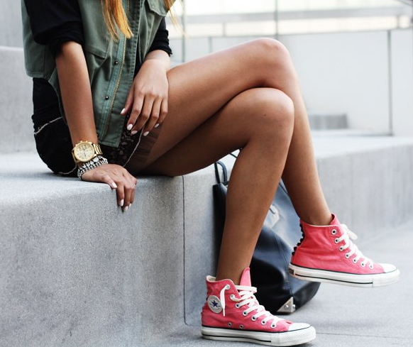 converse rosas