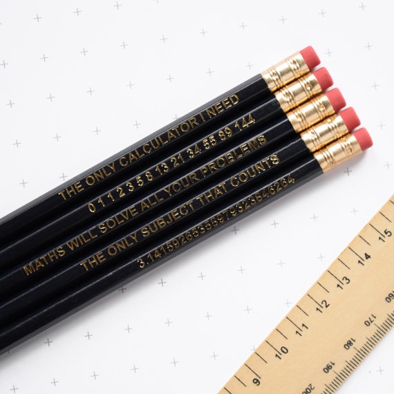 math pencils