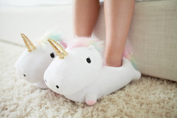 pantuflas unicornio